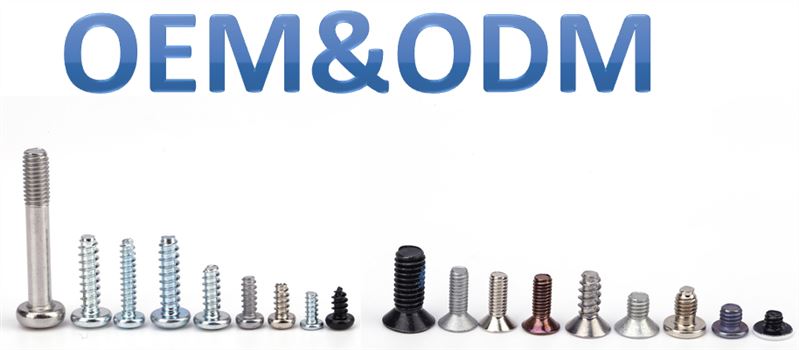 OEM countersunk head screw supplier
